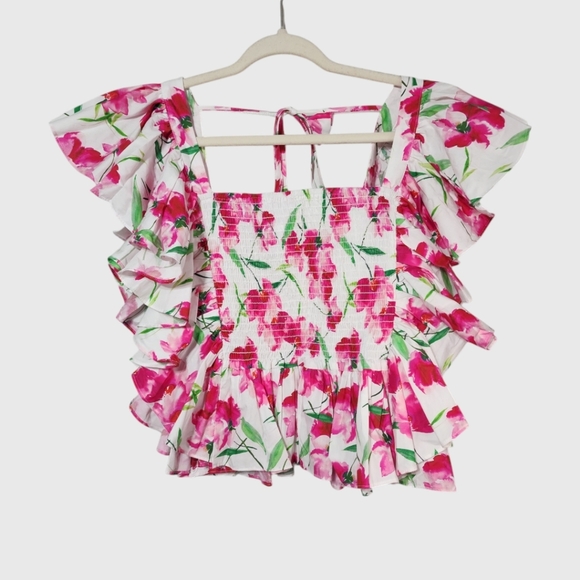 $310 NWT Misa 'Karma' Top in Spring Fuchsia - Picture 5 of 7